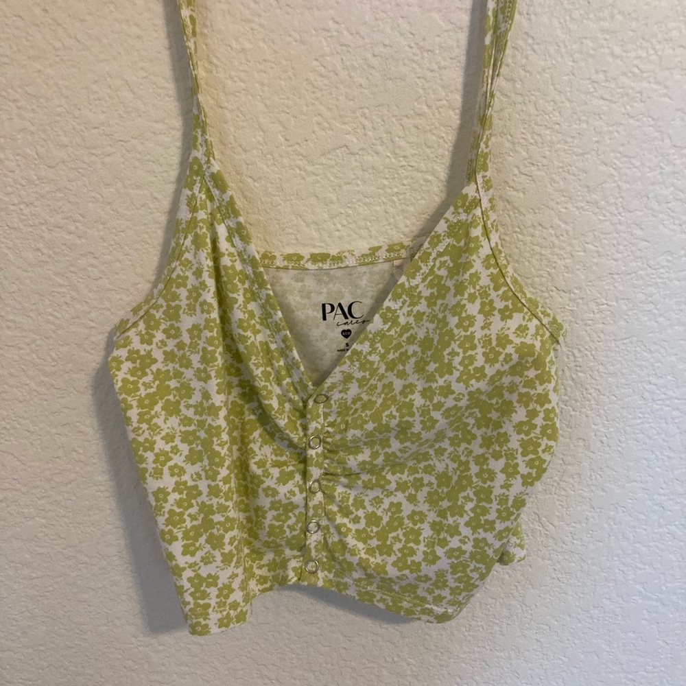 Green tank top from PacSun.